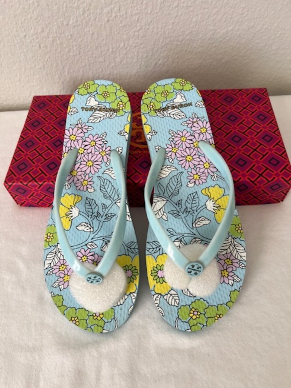 ToryBurch"MINNIE" THONG FLOPS WITH LOGO